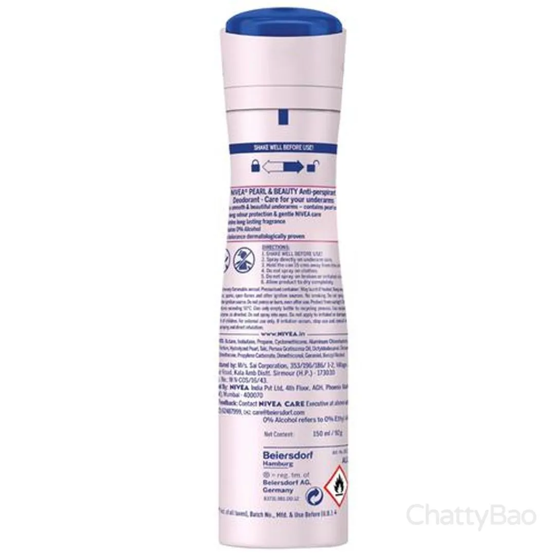 Nivea Pearl & Beauty Women Deodorant - Beautiful Underarms 150 ml view 2