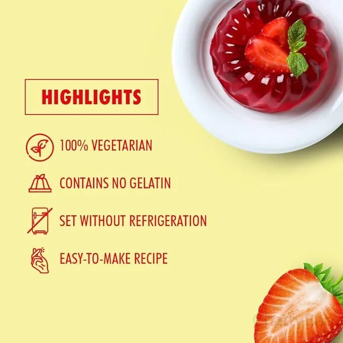 Weikfield Veg Jelly Crystals - Raspberry 90 g view 3