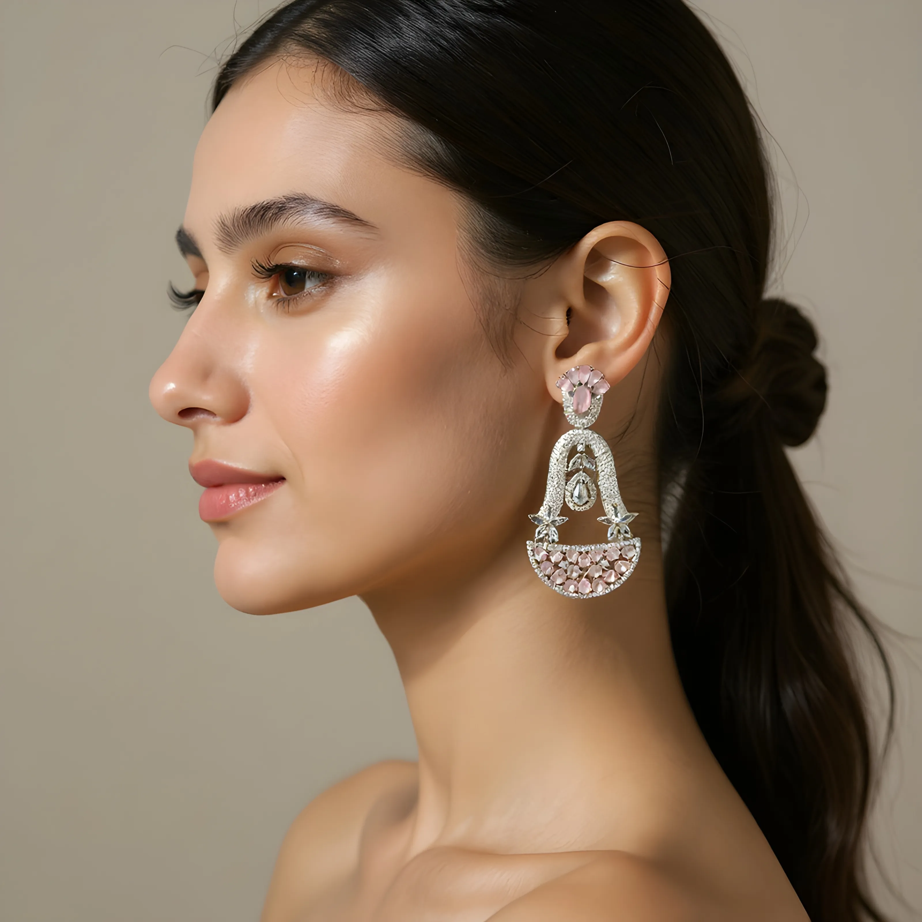 Crystal Drop Earrings view 2