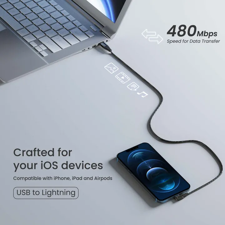 Ambrane 1.25 m L Shape Lightning Cable view 3