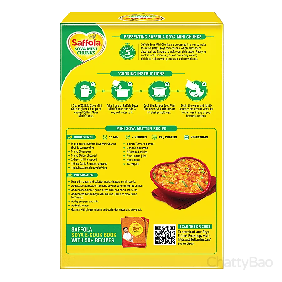 Saffola Soya Mini Chunks 200 g view 2
