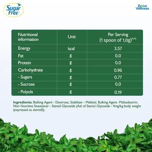 Sugar Free Green Sweetner with Stevia Pellets 100 Pieces view 3