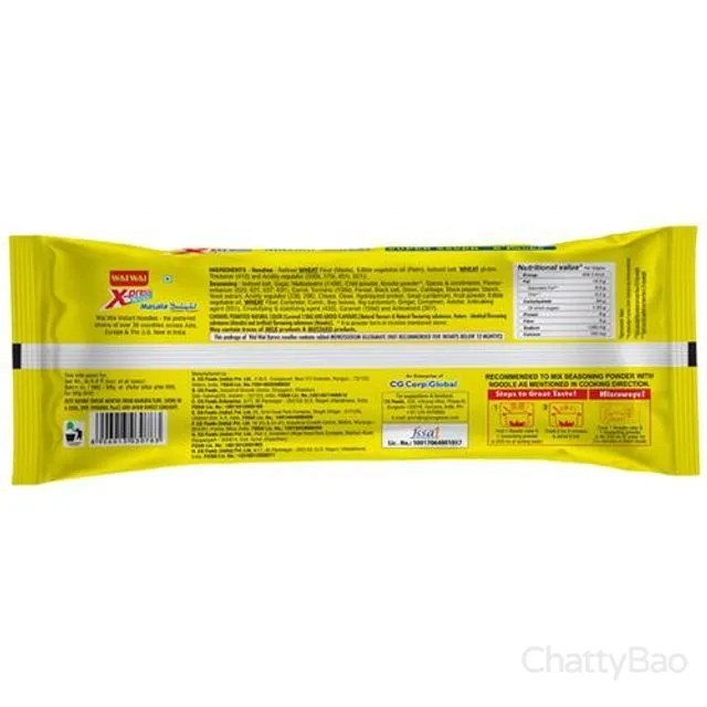 Wai Wai Express Instant Noodles - Masala Delight 330 g view 2