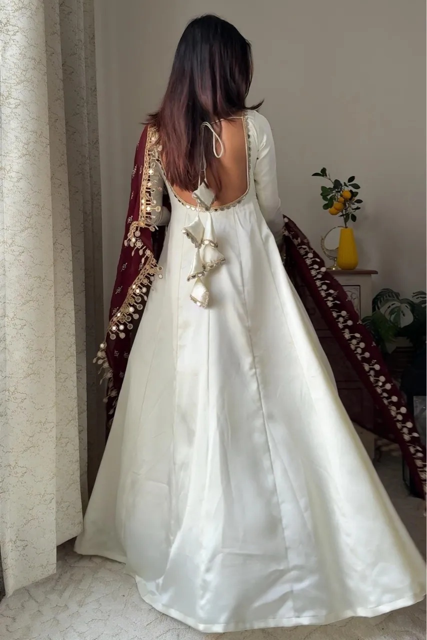 ‘Chaand’ Anarkali suit Set view 4