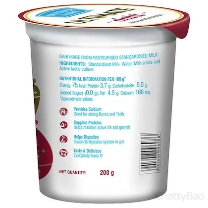 Mother Dairy Ultimate Curd (Dahi) 200 g view 2