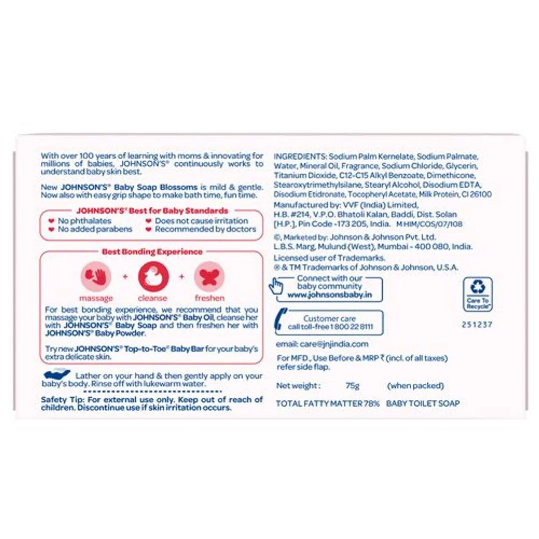 Johnson's Blossoms Baby Soap 75 g view 2