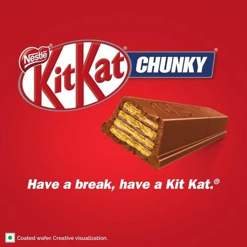 Nestle KitKat Chunky Chocolate Coated Wafer Bar (Pack of 4 x 40 g each) view 4