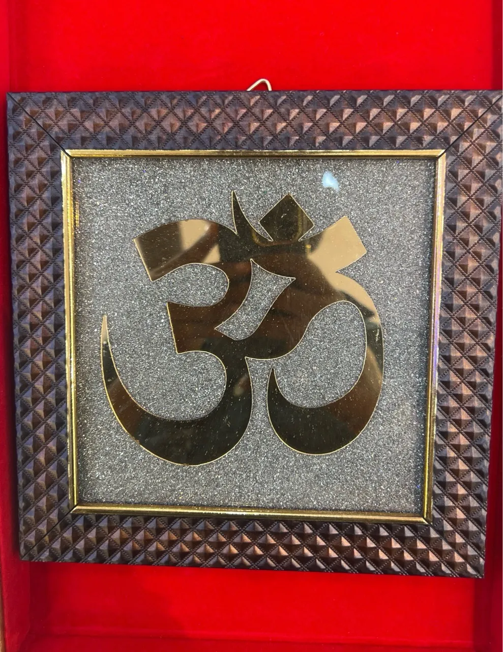 Pyrite Om Frame 7.5x7.5 Inches  view 5