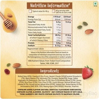 Kelloggs Crunchy Granola - Honey, Almonds, Strawberry 450 g view 3