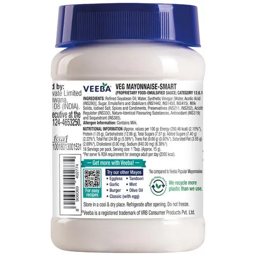 Veeba Veg Mayonnaise Smart Diet 250 g view 2