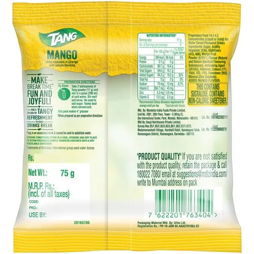 Tang Mango Instant Drink Mix 75 g view 2