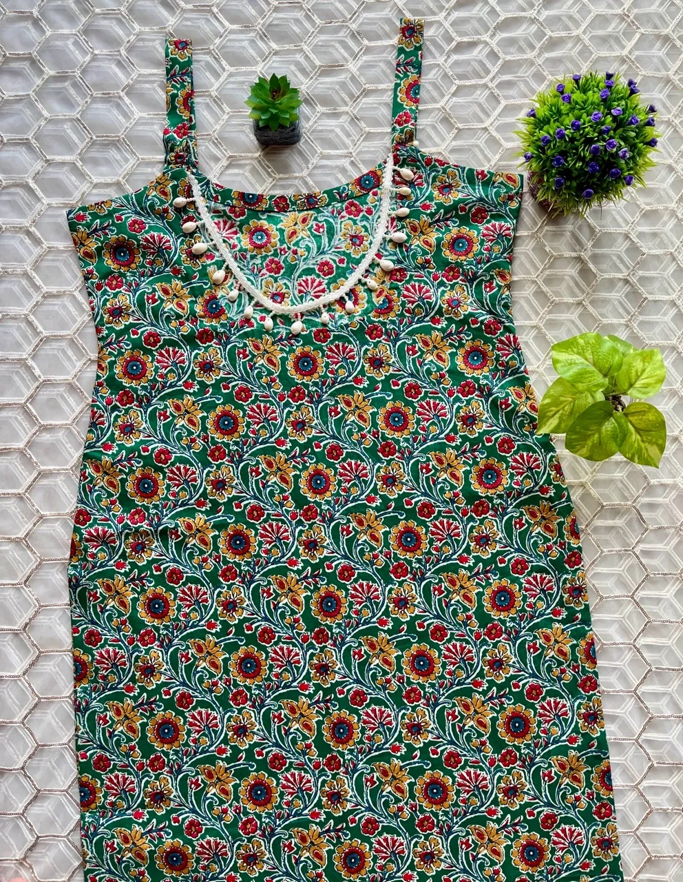 ‘Gulzar’ Kurti New - Green view 3