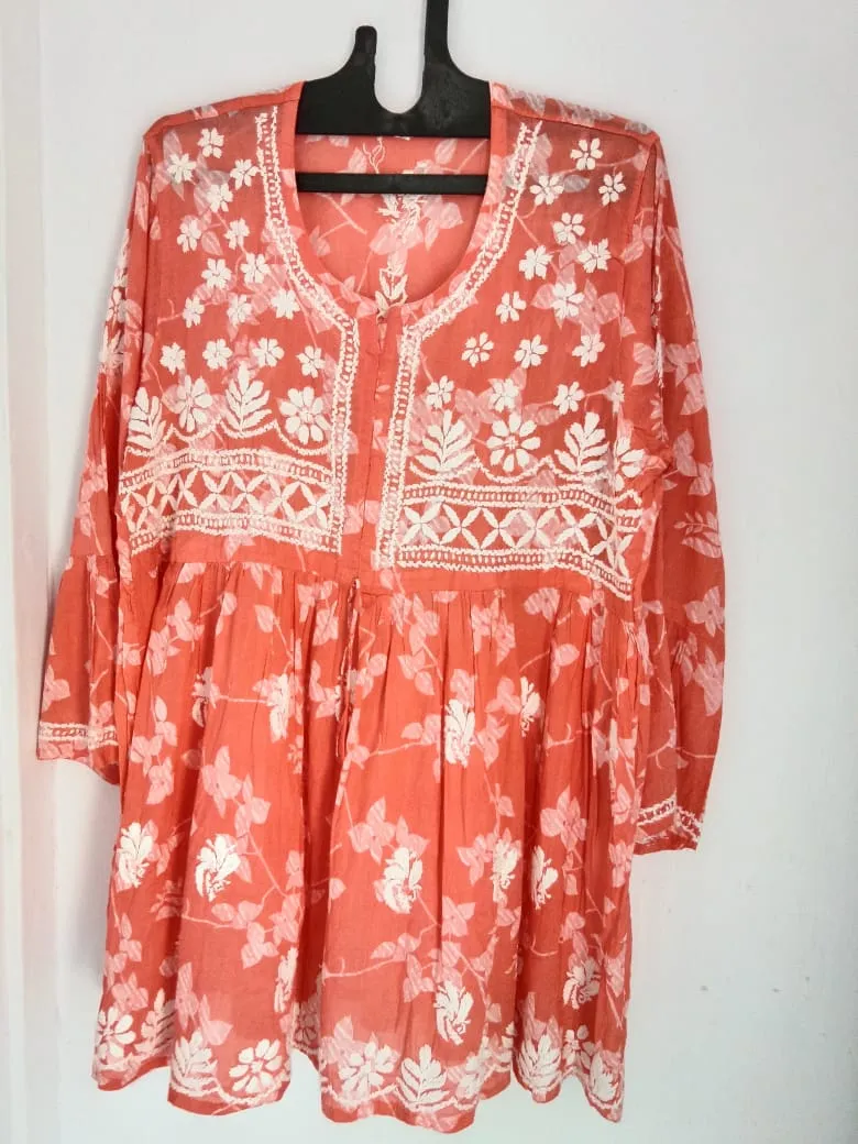 Floral Embroidered Kurti view 3