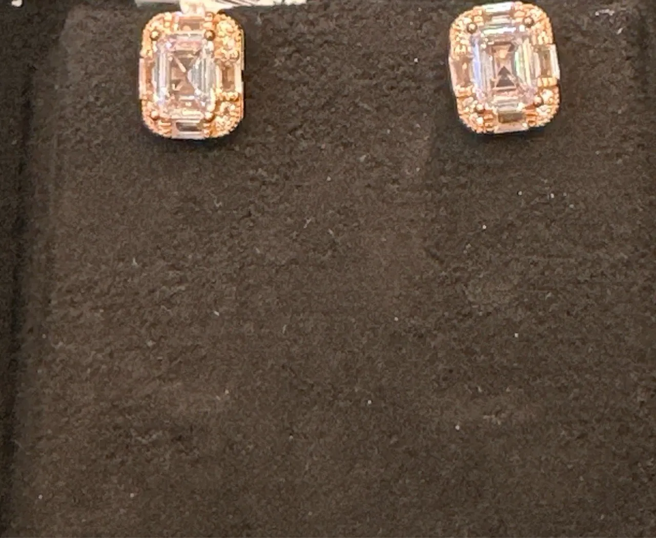 Elegant Rose Rose Gold Studs view 2