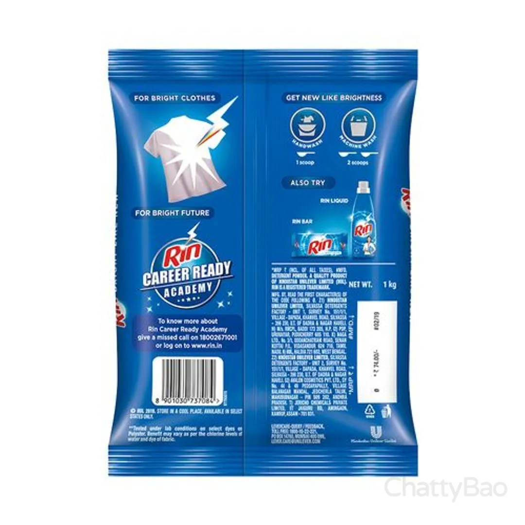 Rin Detergent Powder 1 Kg view 2