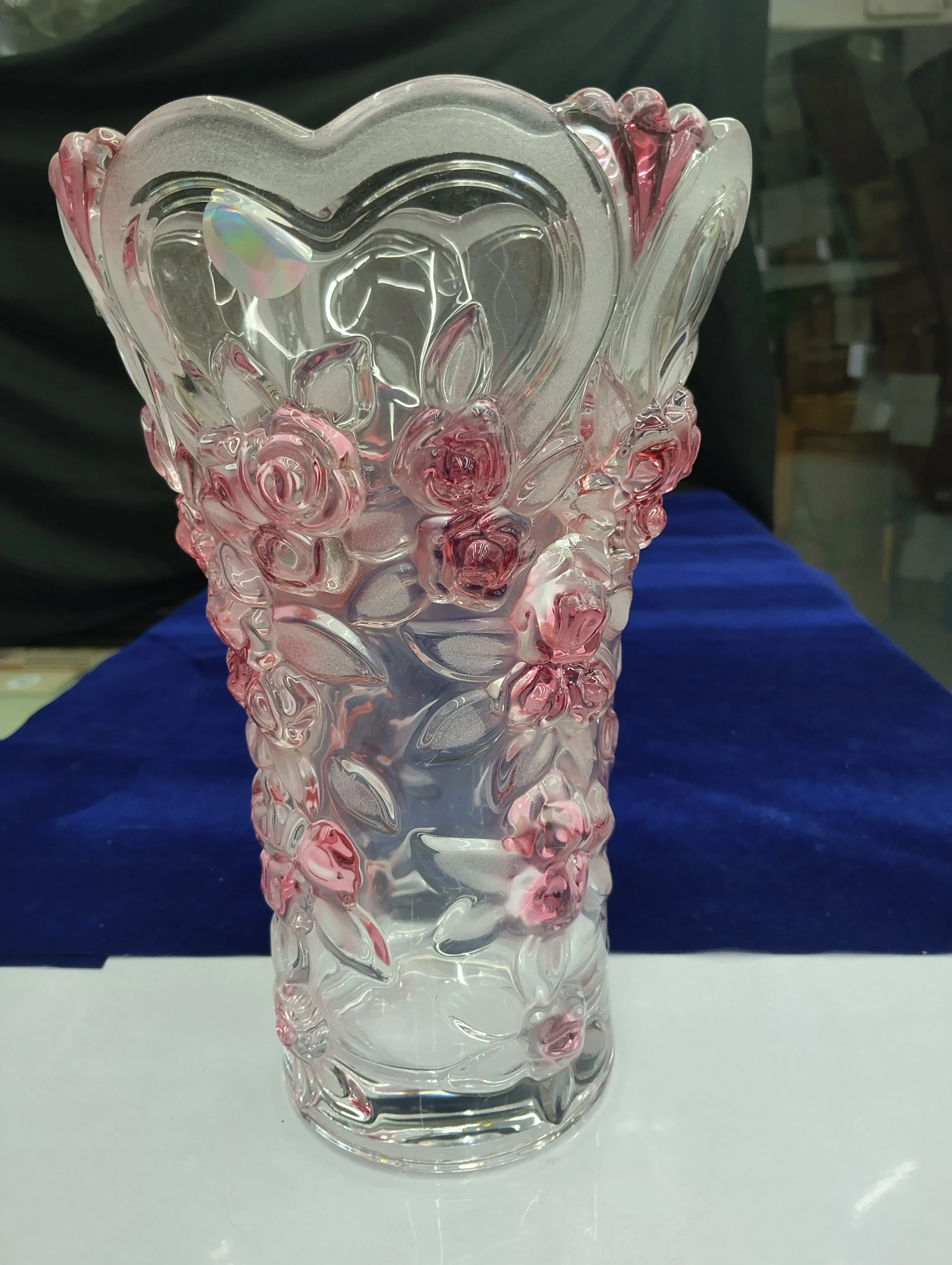 Ornate Glass Vase view 2