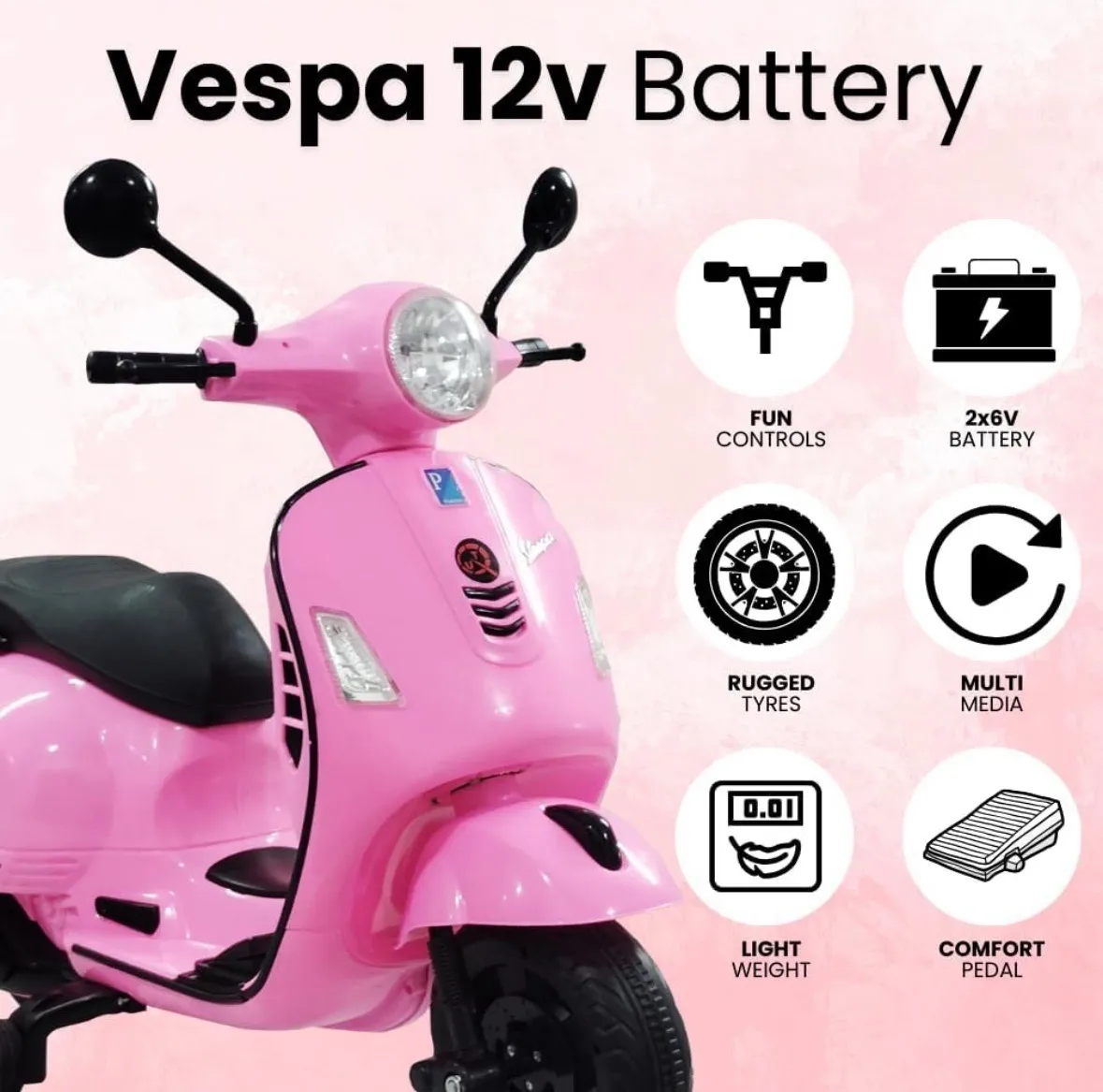 Vespa Kids Battery Scooter view 5