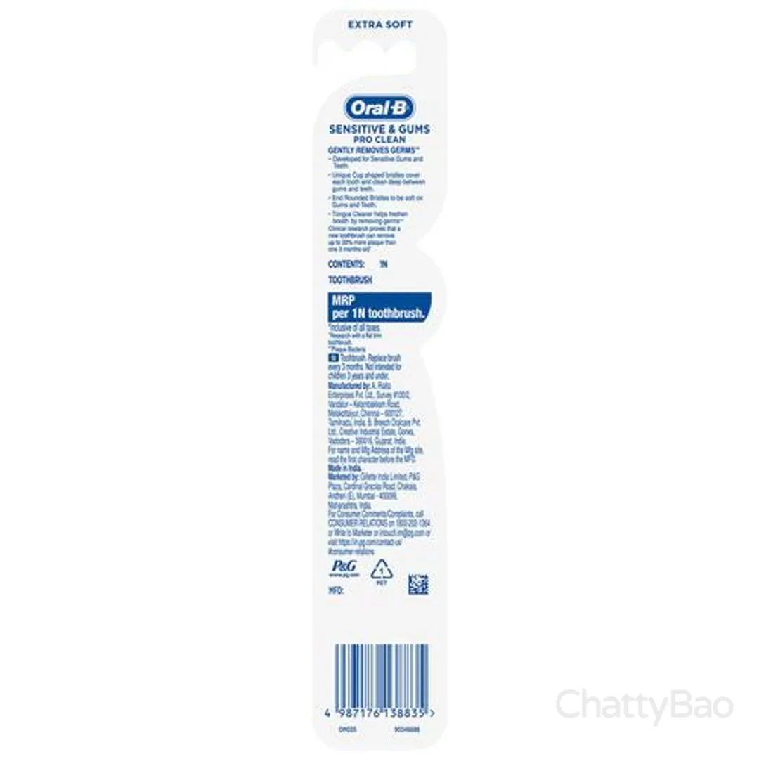Oral B Sensitive & Gums ??Pro Clean 1 Piece view 2