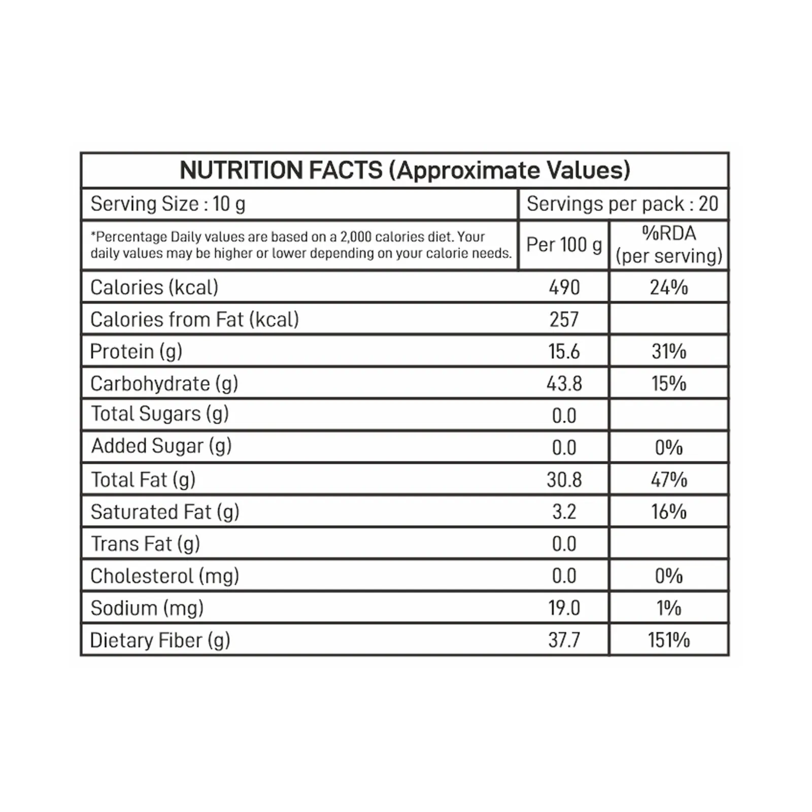 Gourmia Black Chia Seeds 200 g view 3