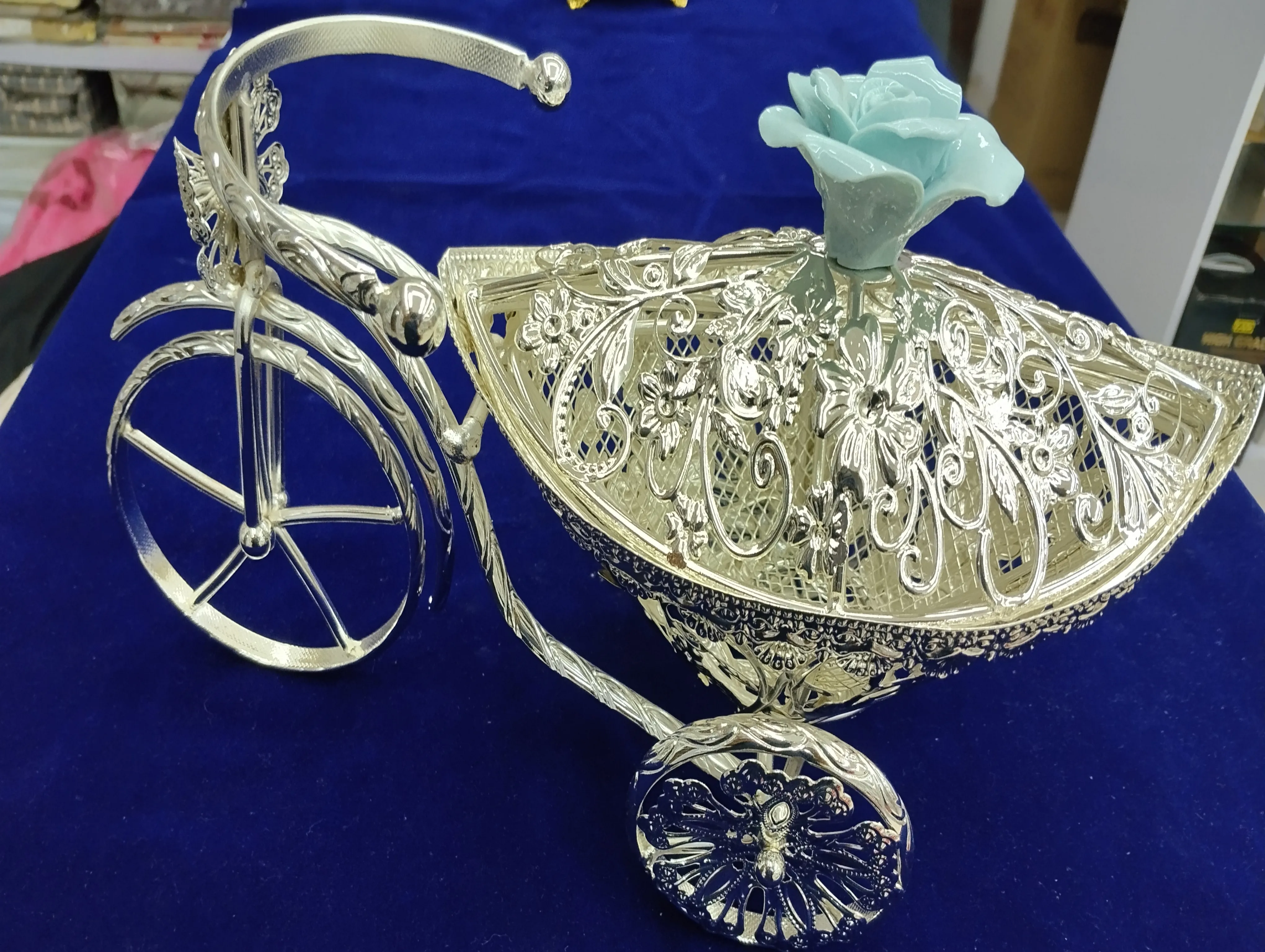 Silver Filigree Tricycle view 2