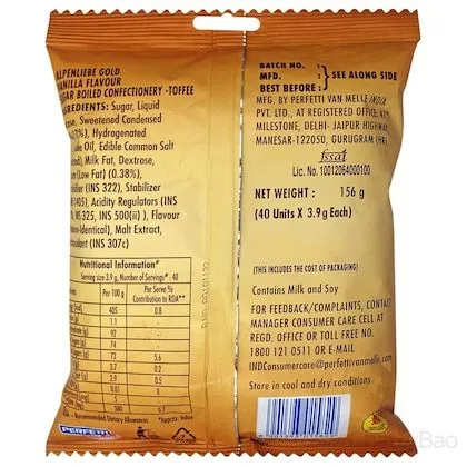 Alpenliebe Gold Caramel Toffee 324 g view 2