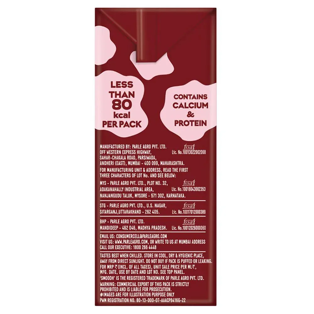 Parle Agro Smoodh Chocolate Flavoured Milk 85 ml view 2