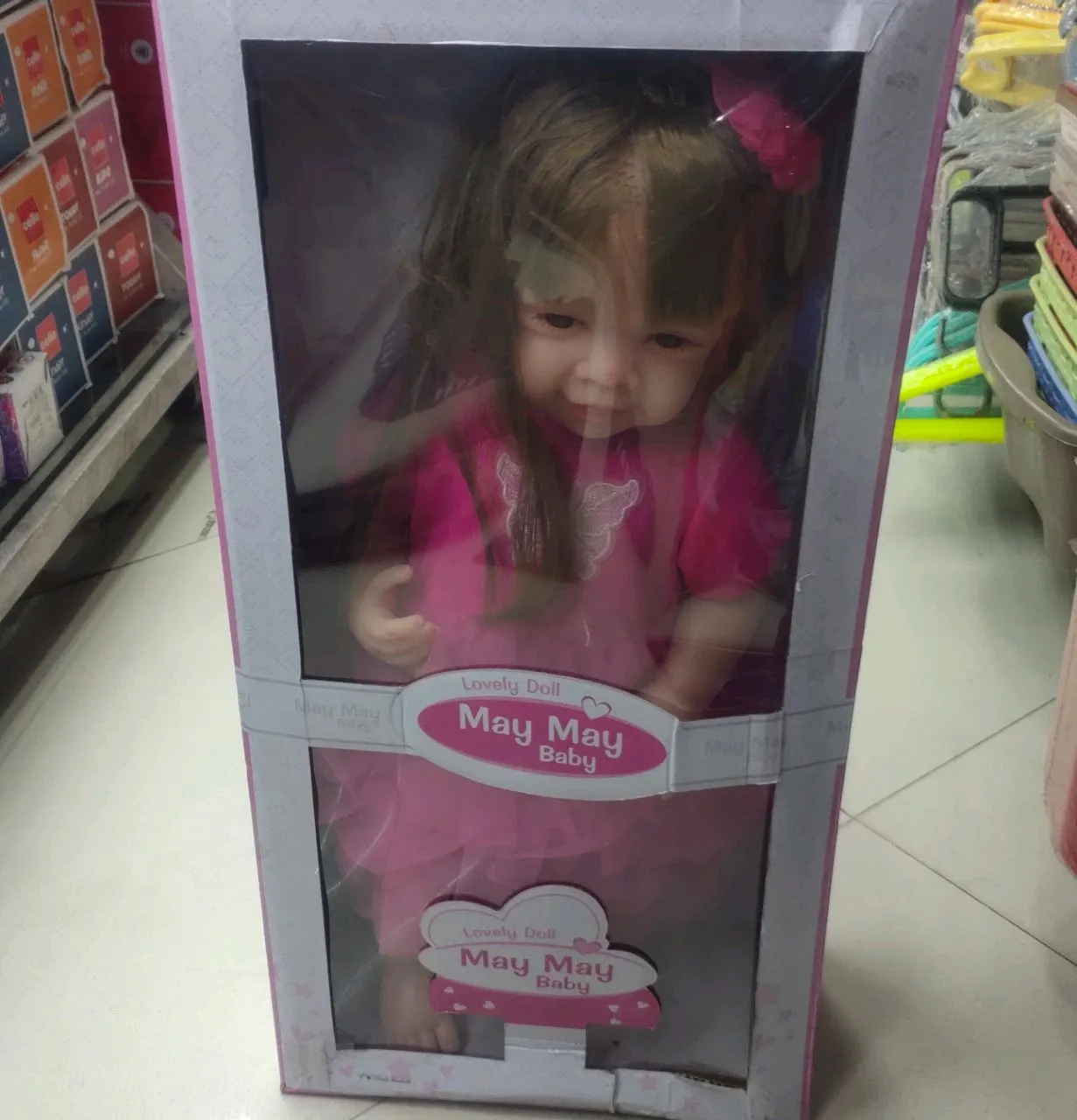 Silicone Doll May May Baby, Pink, 1 Pcs view 2
