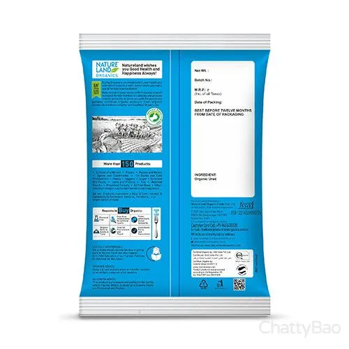Nature Land Organics Urad Split Dal 500 g view 2