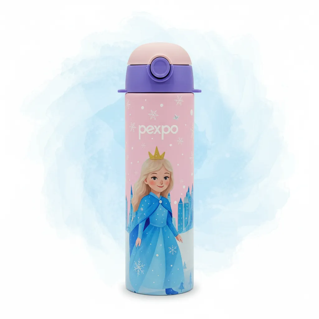 Pexpo Princess Water Bottle With Straw π§