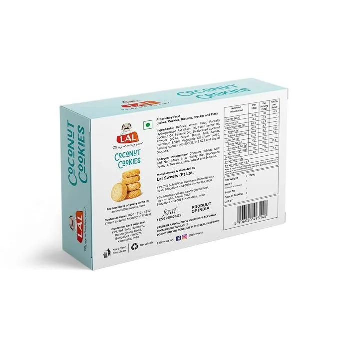 Lal Coconut Cookies 200 g view 2