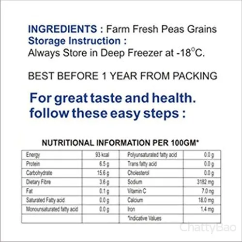 Spt Frozen - Green Peas / Matar 1 Kg view 4