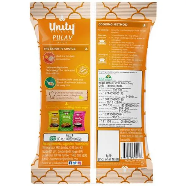 Unity Pulav Rice 1 Kg view 2