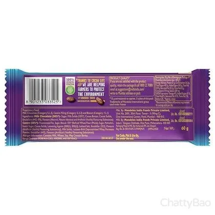 Cadbury Dairy Milk Silk Oreo Chocolate Bar 60 g view 2
