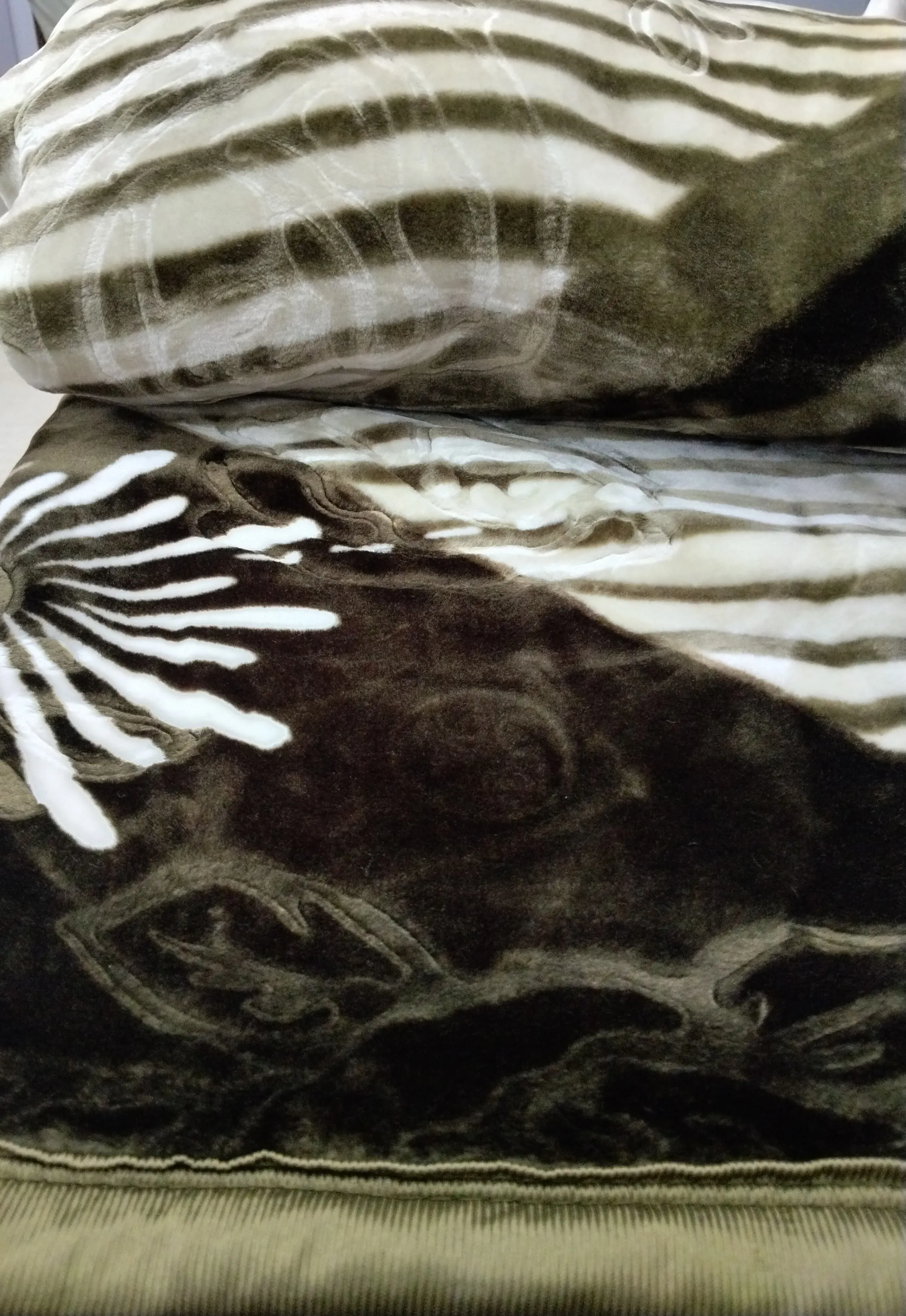 Zebra Print Blanket view 2