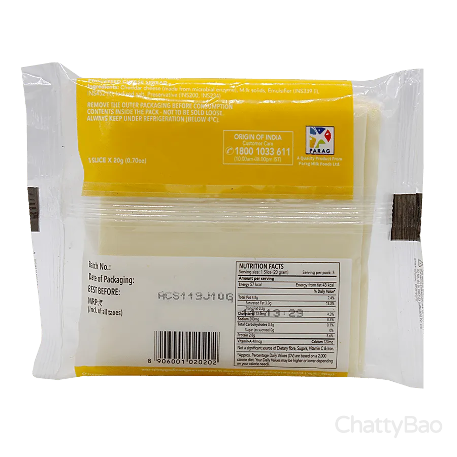 Go Cheese Slice 100 g (Pack of 5) view 2