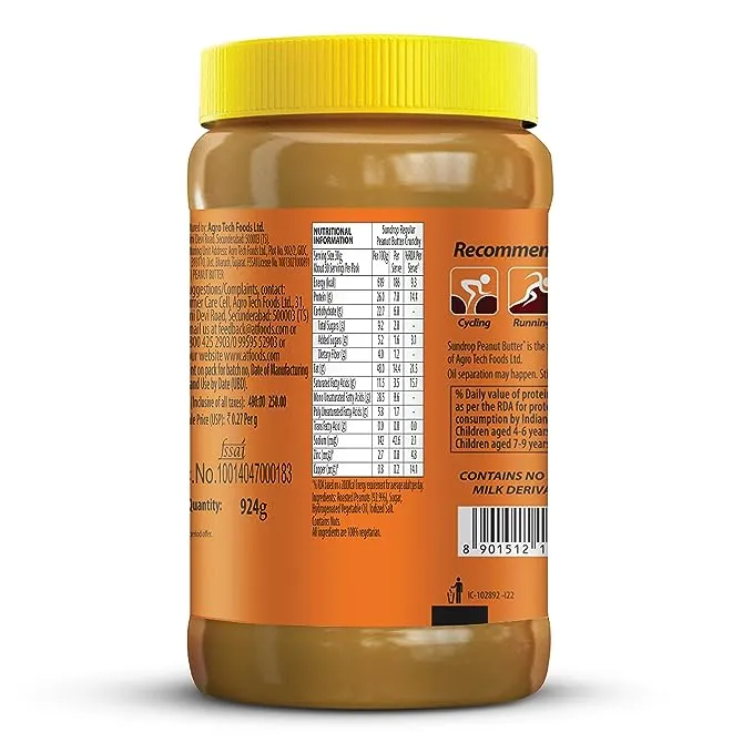 Sundrop Peanut Butter - Crunchy 924 g view 4