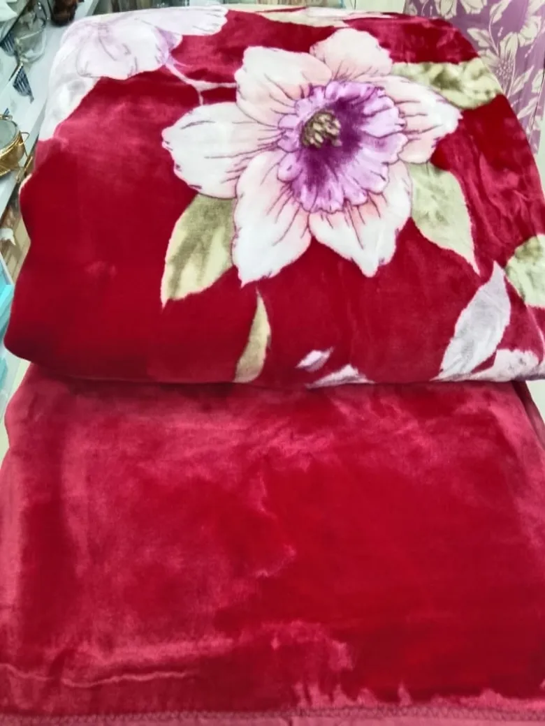 Floral Design Plush Blanket view 2