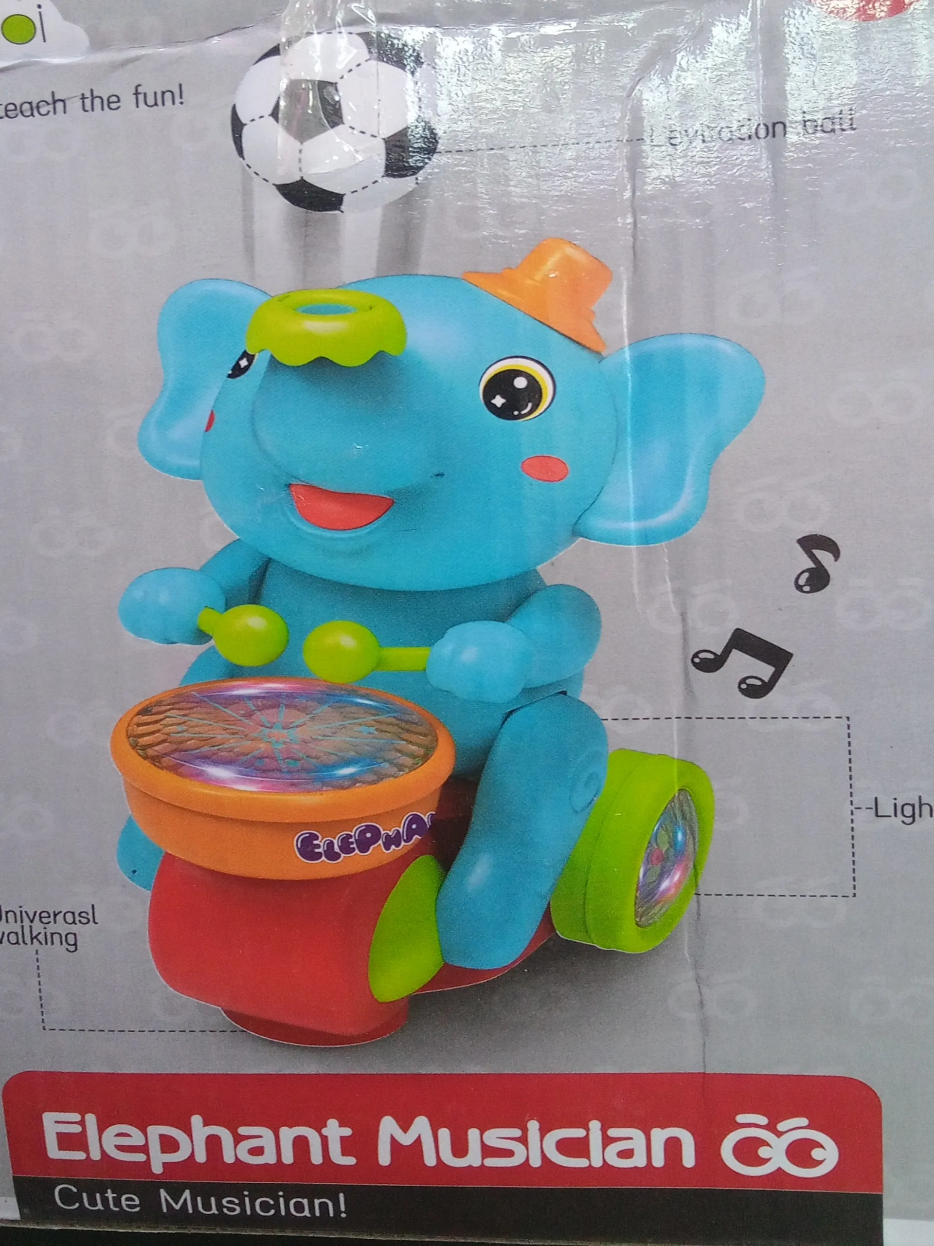 Elephant Musician Battery Toy view 2