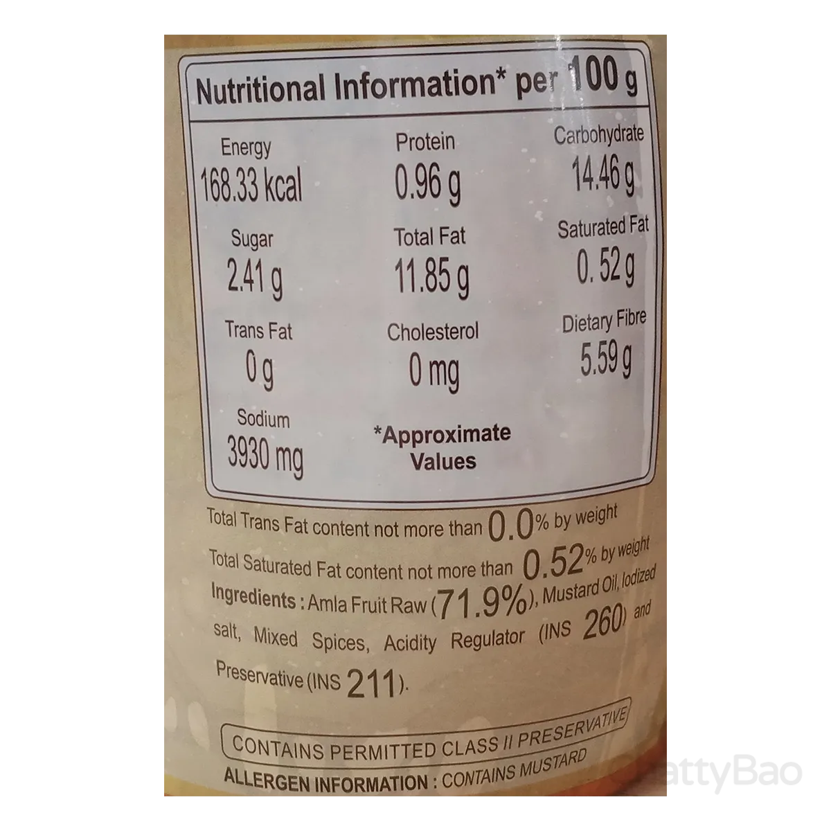 Patanjali Amla Pickle 500 g view 3