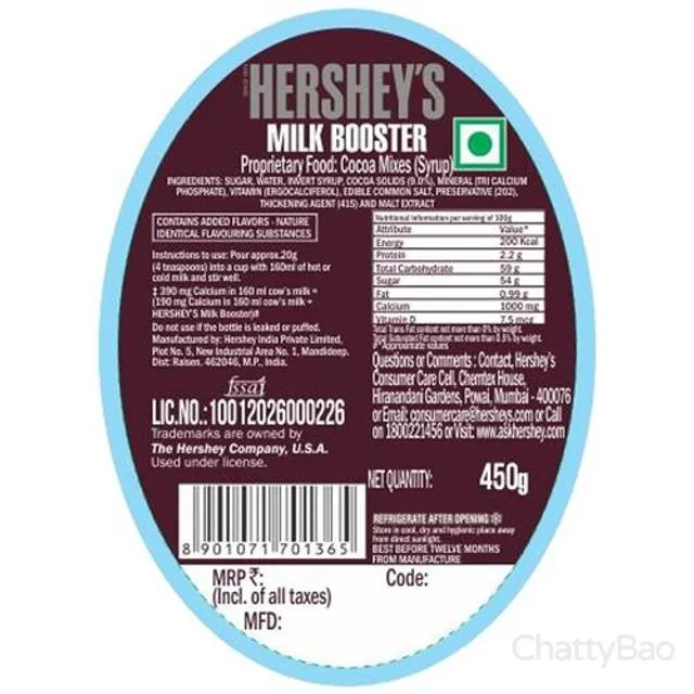 Hersheys Syrup - Milk Booster 450 g view 4