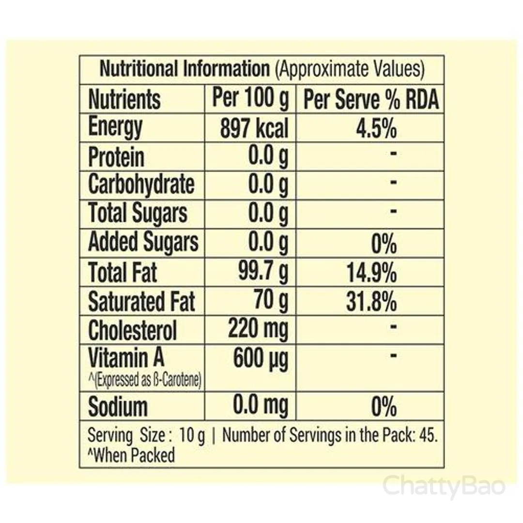Mother Dairy Ghee Carton 500 ml view 3
