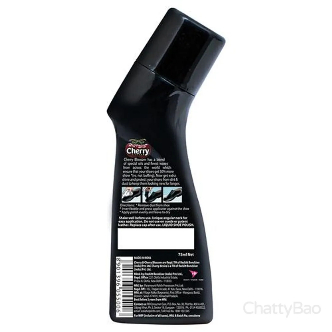 Cherry Blossom Liquid Wax Polish Black 75 ml view 2