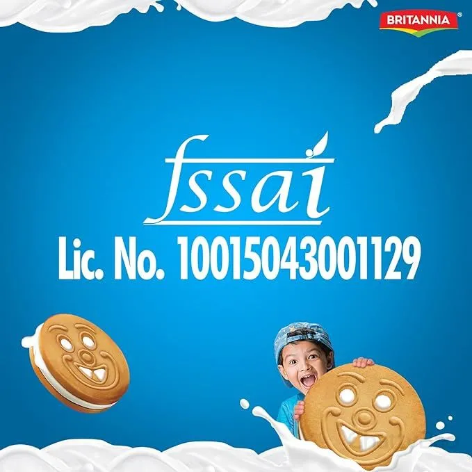 Britannia Milk Bikis Milky Sandwich Biscuit 200 g view 4