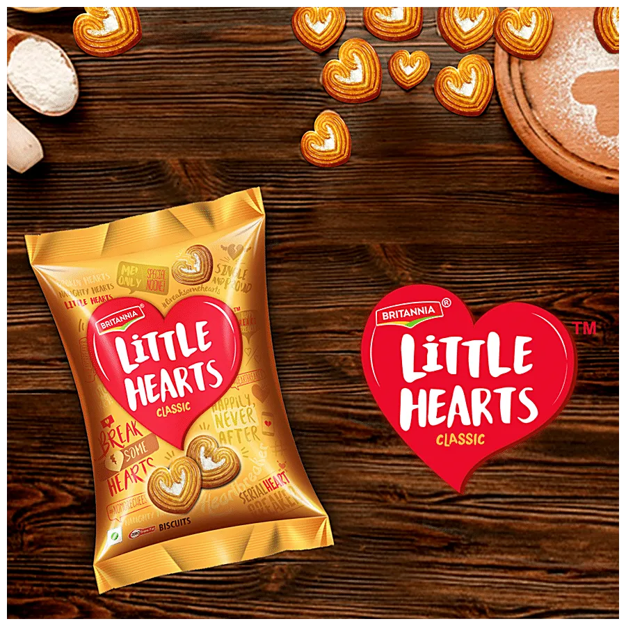 Britannia Little Hearts Biscuits 75 g view 5
