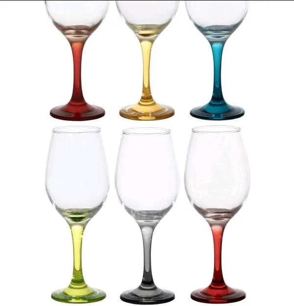 Splash Colour Stemglass Set, 385ml, 6 Pcs view 3
