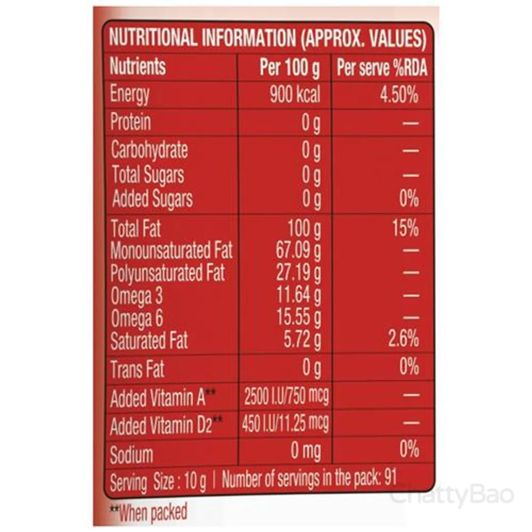 Dhara Kachi Ghani Mustard Oil Pouch 1 L view 3