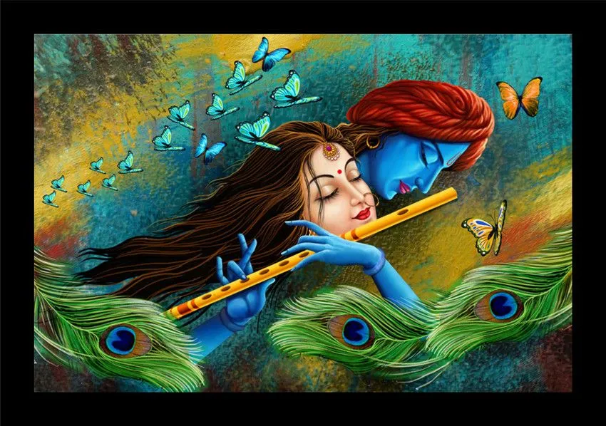 Radha Krishna Painting view 3