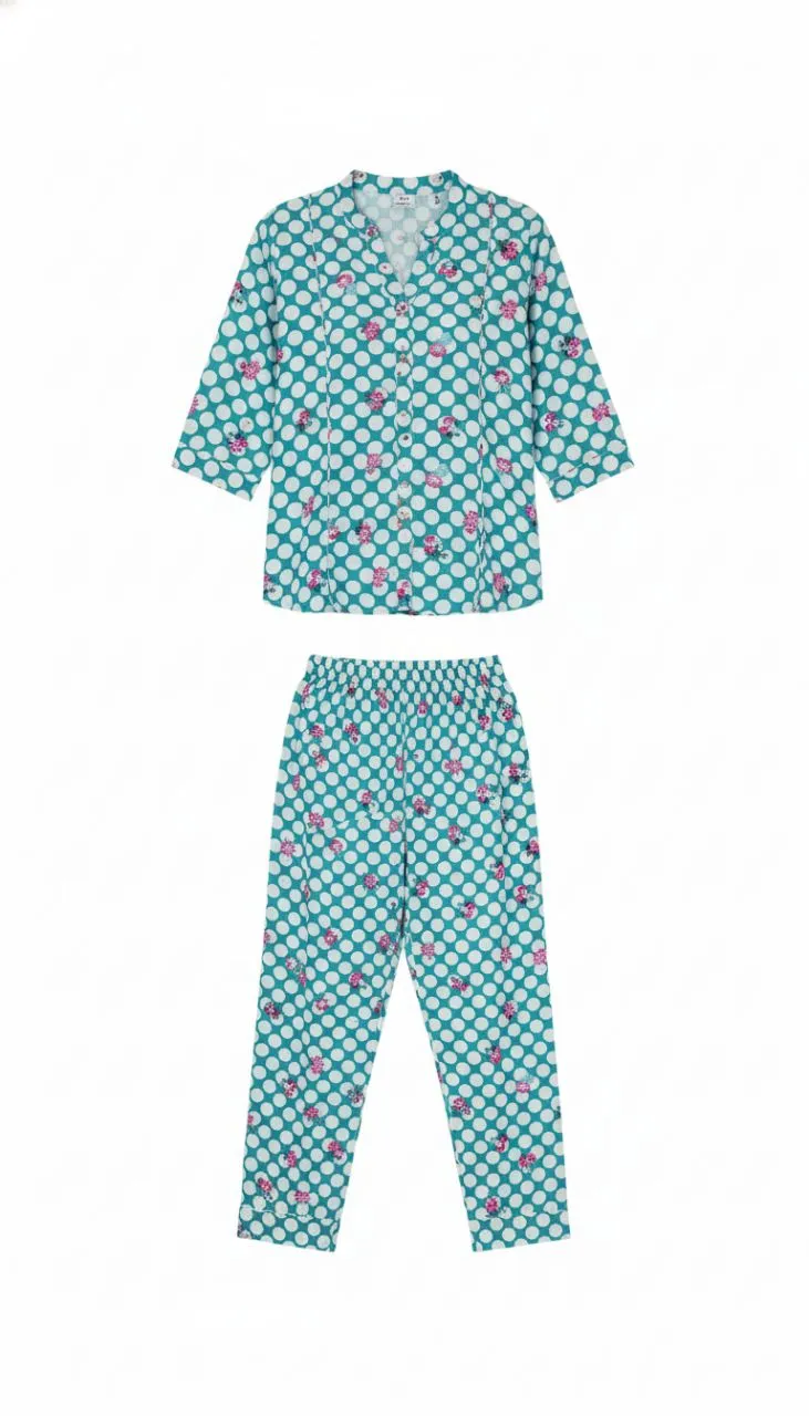 Polka Dot Maternity Jumpsuit view 3