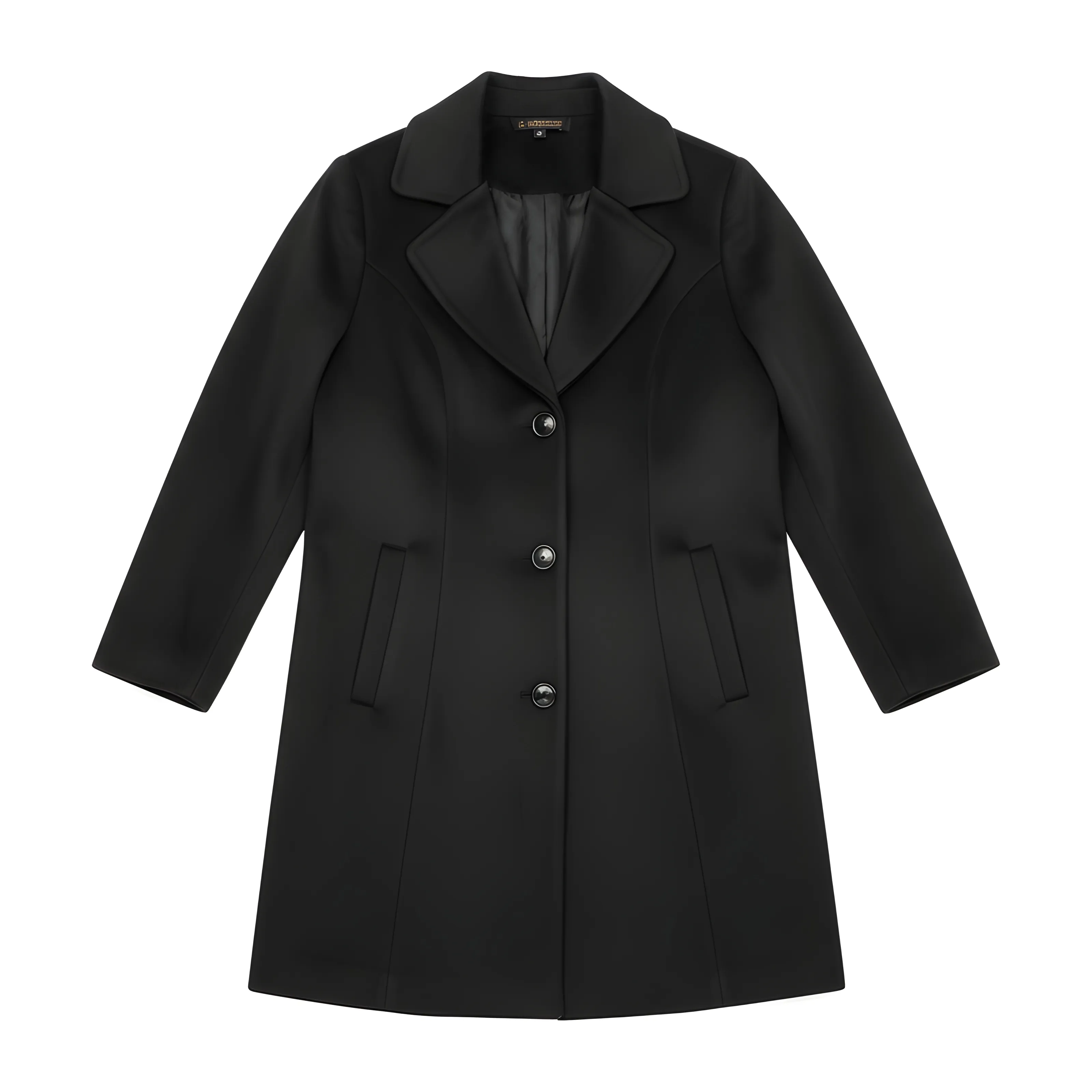 Mirror Story Woolen Coat Black view 2