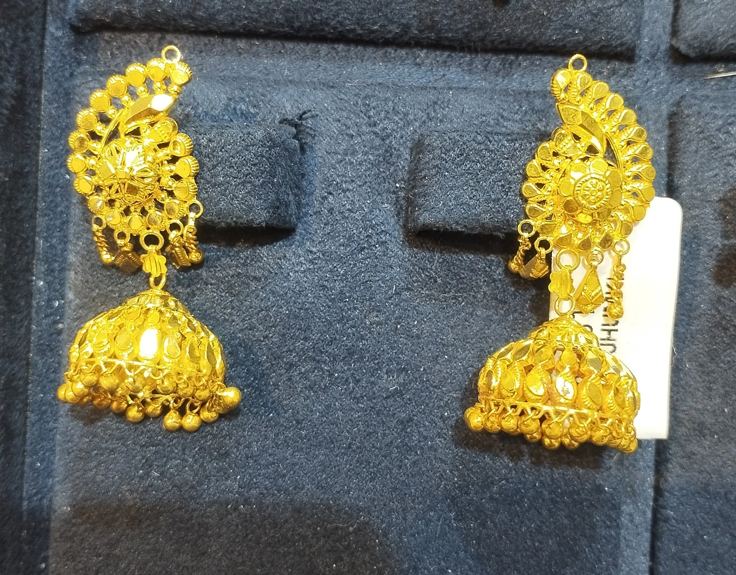 Gold Jhumka Earring view 2